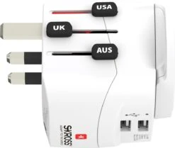 SKROSS - Reisadapter - Wereld Naar Europa - Met Randaarde Stekker (zonder Zwitserland & Italië) + 2xUSB 2400 MA -Voyago Winkel 1200x1017 9