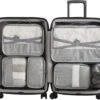 Merkloos Luxe Packing Cubes Set - Uitgebreide 7 Delige Set - Kleding Organizer Voor Koffer En Backpack - Bagage Organizers Voor Kleding - Ondergoed - Schoenen - Elektronica - Waszak - Grijs -Voyago Winkel 1200x1019 8