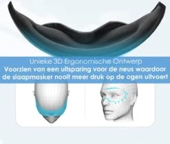 Phonergy SnooZ- Slaapmasker- Slaapmasker Bluetooth- Oogmasker - Biologisch- 3D Ergonomisch- Eco Traagschuim- 100% Verduisterend- Handgemaakt- Zwart -Voyago Winkel 1200x1020 9