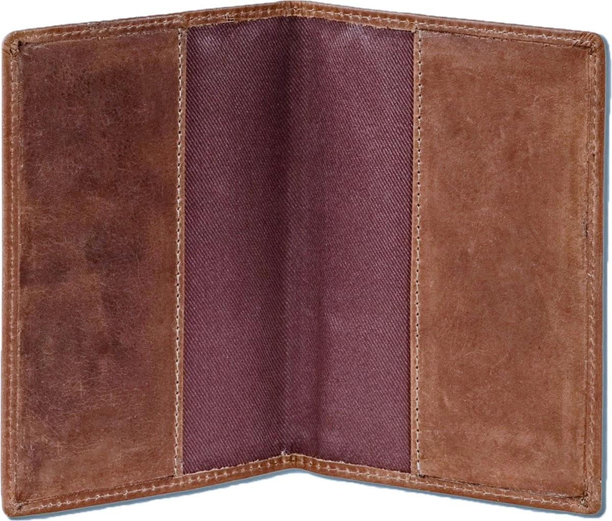 Woodland Leren Etui Voor Paspoort En Gele Boekje - Pull-up Leer - Cognac Bruin 5 Woodland Leren Etui Voor Paspoort En Gele Boekje - Pull-up Leer - Cognac Bruin - Afbeelding 3