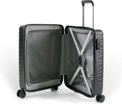 ©TROLLEYZ - Amsterdam No.9 - Trolley - 55cm Met TSA Slot - Dubbele Wielen - 360° Spinners - 100% ABS - Handbagage Koffer In Night Black -Voyago Winkel 1200x1026 2