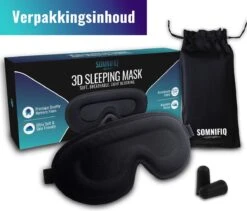 Somnifiq Slaapmasker - Luxe 3D Oogmasker - Zijde Slaapmasker - Traagschuim - 100% Verduisterend -Voyago Winkel 1200x1027 7