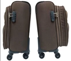 Stoffen Handbagage Koffer 51cm 4 Wielen Trolley - Bruin -Voyago Winkel 1200x1029
