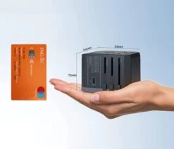 Wereldstekker Met USB-C En 4 USB Poorten - 2000 Watt Internationale Universeel Reisstekker Voor 150+ Landen O.a. Amerika, Engeland En Italie - Zwart Van Zedar -Voyago Winkel 1200x1029 8