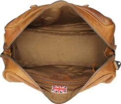 Chesterfield Leren Reistas / Weekendtas William - 40 Liter - Cognac -Voyago Winkel 1200x1031 4