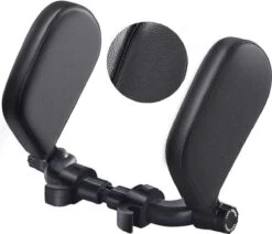 Perow Verstelbare Hoofdsteun Auto - Hoofdkussen - Kinderen En Volwassenen - Neksteun - Verstelbaar - Veiligheid - Zwart -Voyago Winkel 1200x1031 7