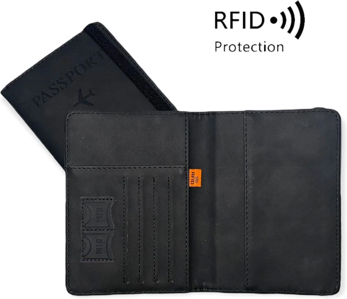 Merkloos ''OP=OP'' Luxe Paspoorthouder Suède / Leer - Zwart - Paspoorthoesje - Reisportemonnee - Bescherm Cover - Portemonnee - Pashouder 5 Merkloos ''OP=OP'' Luxe Paspoorthouder Suède / Leer - Zwart - Paspoorthoesje - Reisportemonnee - Bescherm Cover - Portemonnee - Pashouder - Afbeelding 3