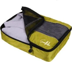 Sunflake Packing Cubes Set - 3 Stuks - Geschikt Voor Handbagage, Backpack & Koffer - Legergroen -Voyago Winkel 1200x1034 9
