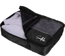 Sunflake Packing Cubes Set - 3 Stuks - Koffer Organizer - Geschikt Voor Handbagage, Backpack & Koffer - Zwart -Voyago Winkel 1200x1035 5