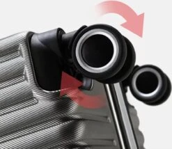 Design Handbagage Reiskoffer 20'', 50.8 Cm Cabinbag, Spinner , Aluminium Magnesium Alloy Frame Koffer, (LIGHT GRIJS) 19 Design Handbagage Reiskoffer 20'', 50.8 Cm Cabinbag, Spinner , Aluminium Magnesium Alloy Frame Koffer, (LIGHT GRIJS) -Voyago Winkel 1200x1039 2