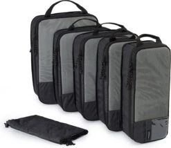 Bagsmart Packing Cubes Compressie Cubes - Set Van 6 - Zwart -Voyago Winkel 1200x1039 3