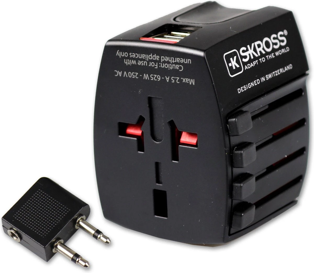 Skross Wereldadapter MUV MET USB Voor Gebruik In Meer Dan 220 Landen - Reisstekker - World Travel Adapter – Met Vliegtuig Audio Verloop 11 Skross Wereldadapter MUV MET USB Voor Gebruik In Meer Dan 220 Landen - Reisstekker - World Travel Adapter – Met Vliegtuig Audio Verloop - Afbeelding 9