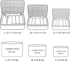 Packing Cubes Set 6 Stuks - Koffer Organizer - Travel Bag - Kleding Organizer Set - Backpack Kubussen - Opbergzakken - Backpack Cubes - Reizen - Roze Print -Voyago Winkel 1200x1048 11