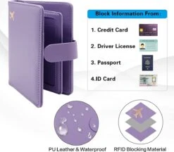 Casemania Paspoort Hoes - Paspoorthouder - Luxe Beschermhoes Voor Paspoort & Kaarthouder - Paars -Voyago Winkel 1200x1048 12