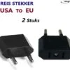 Reisstekker Van VS/USA Naar EU Reisstekker - 2 Stuks - Reis Adapter - Zwart -Travel Adapter - America Stekker - Verloop Adapter- Wereldstekker 2 Reisstekker Van VS/USA Naar EU Reisstekker - 2 Stuks - Reis Adapter - Zwart -Travel Adapter - America Stekker - Verloop Adapter- Wereldstekker -Voyago Winkel 1200x1050 5