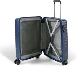 ©TROLLEYZ - Amsterdam No.9 - Trolley - 55cm Met TSA Slot - Dubbele Wielen - 360° Spinners - 100% ABS - Handbagage Koffer In Ocean Blue 13 ©TROLLEYZ - Amsterdam No.9 - Trolley - 55cm Met TSA Slot - Dubbele Wielen - 360° Spinners - 100% ABS - Handbagage Koffer In Ocean Blue -Voyago Winkel 1200x1051 3