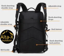 Alta-X Tactical Backpack 45l | Tactische Rugzak | Leger Rugtas - Sport - School - Werk | Zwart - Leger Tas 10 Alta-X Tactical Backpack 45l | Tactische Rugzak | Leger Rugtas - Sport - School - Werk | Zwart - Leger Tas -Voyago Winkel 1200x1053 6