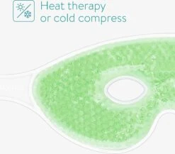 Navaris Set Van 2 Oogmaskers - Herbruikbare Gelmaskers Voor Koud Of Warm Gebruik - Verwarmend Of Verkoelend Voor De Ogen - Hot Cold Oogmasker In Groen -Voyago Winkel 1200x1055 4