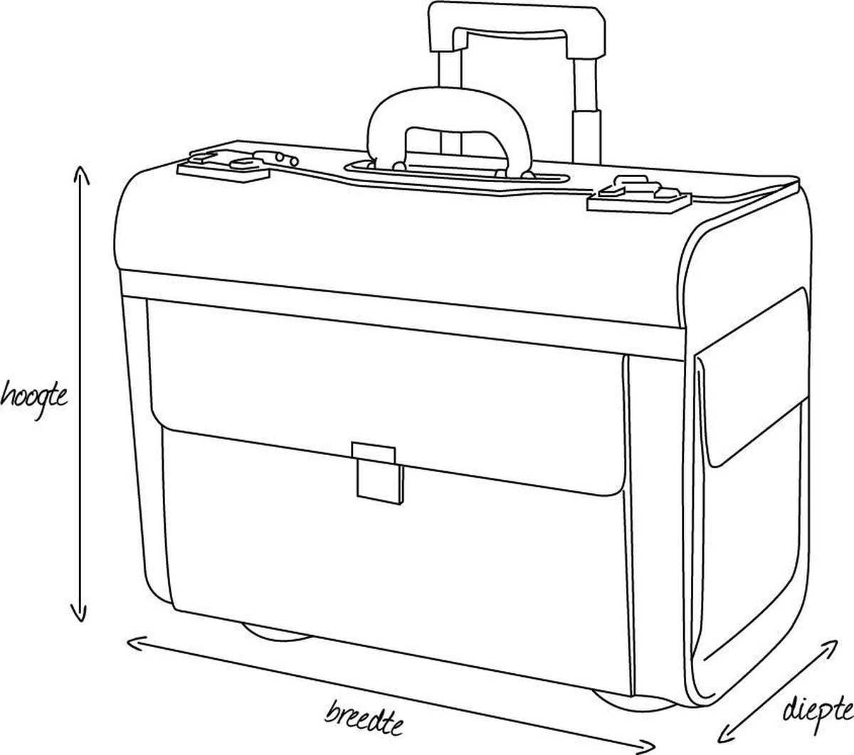 Dermata Laptoptas / Werktas / Aktetas - Business - Zilver - 10 Dermata Laptoptas / Werktas / Aktetas - Business - Zilver - - Afbeelding 8