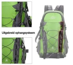 Merkloos Backpack - Outdoor Local Lion - Rugzak - 40 Liter - Zwart -Voyago Winkel 1200x1065 5