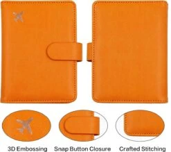 Casemania Paspoort Hoes - Paspoorthouder - Luxe Beschermhoes Voor Paspoort & Kaarthouder - Oranje -Voyago Winkel 1200x1065 6