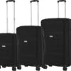 CarryOn Porter ® Kofferset - TSA Trolleyset 3-delig Met OKOBAN - Dubbele Wielen - Zwart -Voyago Winkel 1200x1066 3