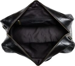 NEGOTIA Delta - Leren Weekendtas - Leren Reistas - Duffel Bag - 100% Luxe Top-Grain Leer - Zwart -Voyago Winkel 1200x1066 4