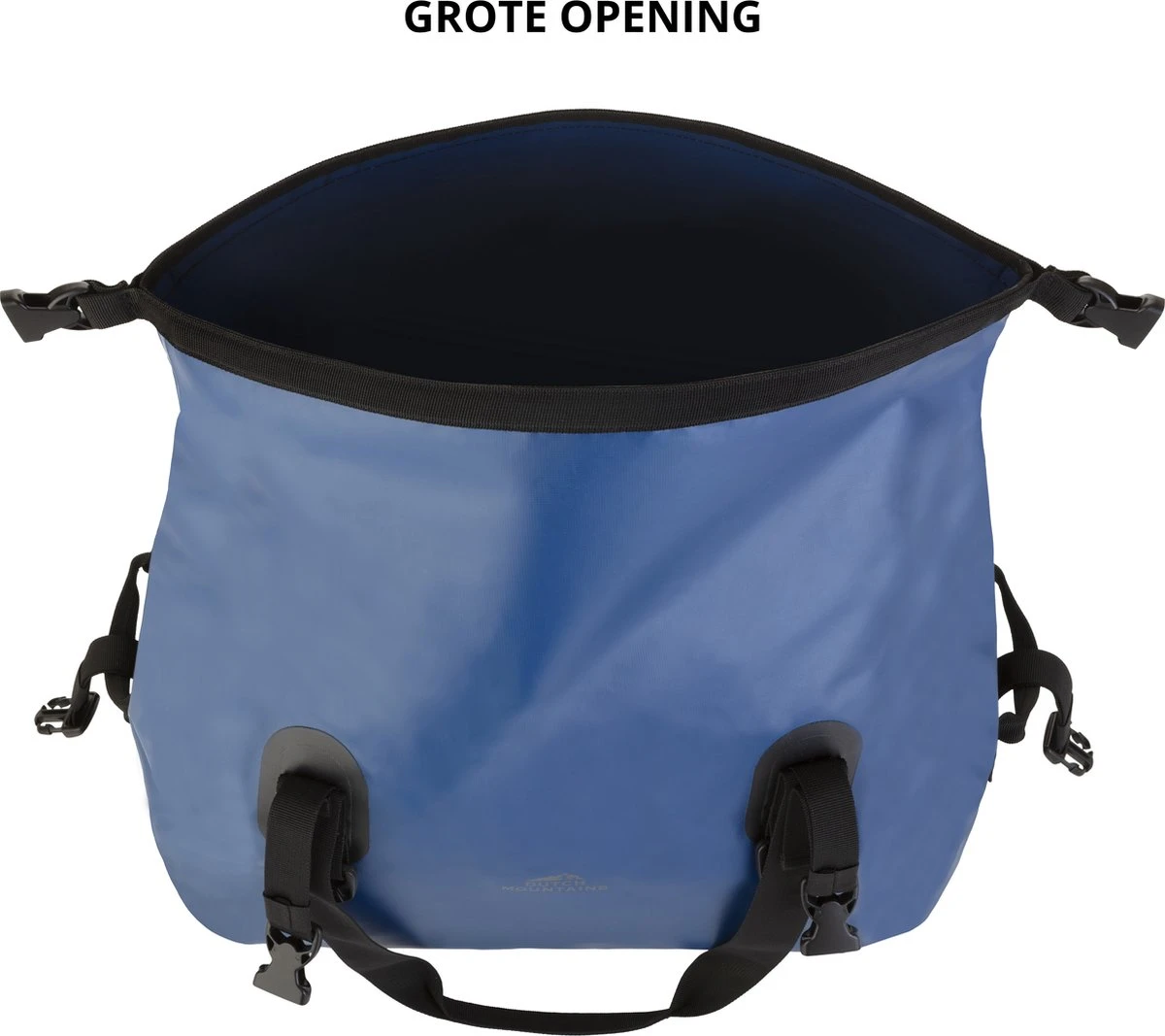Dutch Mountains Reistas 40ltr – Waterdichte Duffelbag – Sporttas – Travelbag - Roll-top Sluiting – Blauw 9 Dutch Mountains Reistas 40ltr – Waterdichte Duffelbag – Sporttas – Travelbag - Roll-top Sluiting – Blauw - Afbeelding 7