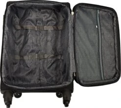 SB Travelbags Bagage Stoffen Koffer 75cm 4 Wielen Trolley - Zwart -Voyago Winkel 1200x1069 4