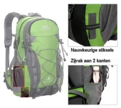 Merkloos Backpack - Outdoor Local Lion - Rugzak - 40 Liter - Zwart -Voyago Winkel 1200x1070 4