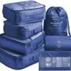PrijsKnallers Packing Cubes Set 7-delig - Kleding Organizer Set Voor Koffer En Backpack - Bagage Organizers - Donkerblauw -Voyago Winkel 1200x1070 5