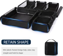 Bagsmart Packing Cubes Set - 7 Delige Koffer Organizer - Travel Cubes - Zwart -Voyago Winkel 1200x1071 10
