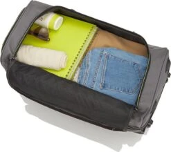 Travelite Basics Wheeled Duffle 70cm Expandable Grey/Green -Voyago Winkel 1200x1071 3