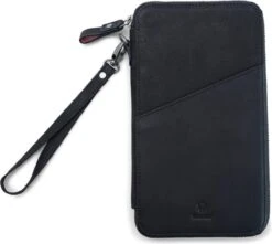 DONBOLSO Travel Organiser Orlando 2021 I Premium Lederen Paspoortkoffer I Paspoortkoffer Voor Paspoort, ID, Boarding Cards, Reisdocumenten I Paspoortkoffer I Vintage Zwart