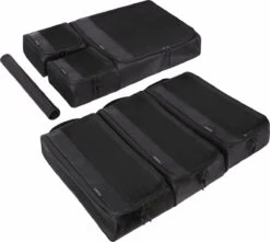 Bagsmart Packing Cubes Set - 7 Delige Koffer Organizer - Travel Cubes - Zwart