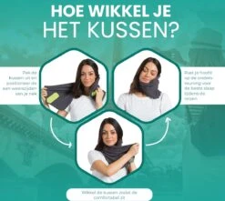 HMerch™ Reiskussen Voor Auto En Vliegtuig – Neck Travel Pillow - Nekkussen - Hoofdkussen Voor Nekklachten – Neksteun - Reisaccessoires - Zwart -Voyago Winkel 1200x1074 7