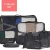Dream Travel Packing Cubes Set 7 Stuks - Zwart - Koffer Organizer Set - Packing Cubes Backpack