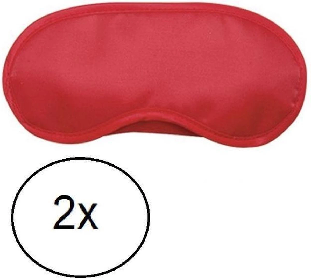 Merkloos Slaapmasker Rood 2 Stuks 3 Merkloos Slaapmasker Rood 2 Stuks