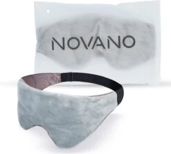 Novano Verzwaard Slaapmasker - Oogmasker Voor Betere Slaap - Migraine - Hoofdpijn - 270gr - Grijs -Voyago Winkel 1200x1077 9