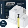 Luvego Vacuümzakken Voor Kleding En Dekbedden - 20 Vacuüm Opbergzakken Inclusief Handpomp