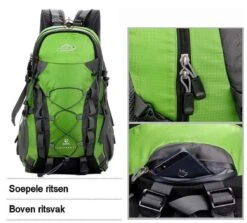Merkloos Backpack - Outdoor Local Lion - Rugzak - 40 Liter - Zwart -Voyago Winkel 1200x1083 10