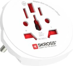 SKROSS - Reisadapter - Wereld Naar Europa - Met Randaarde Stekker (zonder Zwitserland & Italië) + 2xUSB 2400 MA -Voyago Winkel 1200x1085 4
