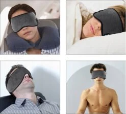 Merkloos Slaapmasker - Met Muziek - Grijs - Bluetooth 5.0 - Klittenband Sluiting - Verduisterend - Slaapmasker Met Speakers - Draadloos Slaapmasker - Muziek Hoofdband - Slaap Koptelefoon -Voyago Winkel 1200x1085 7