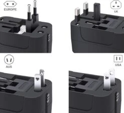 Northwall Universele Wereldstekker Met 2 Fast Charge USB Poorten - Internationale Reisstekker Voor 150+ Landen - Engeland, Amerika, Zuid Afrika, USA, Italië, Uk, Australië, India, ... -Voyago Winkel 1200x1086 4