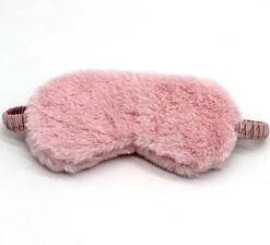 Merkloos Dames Slaapmasker Roze Pluche Wollig | Reismasker Met Vacht | Oogmasker Vrouwen - Dames - Tieners | Reizen -Voyago Winkel 1200x1086 9