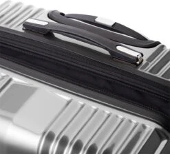 Tesla PC - Reiskoffer - 65 Cm - 4 Wielen - Zilver -Voyago Winkel 1200x1087