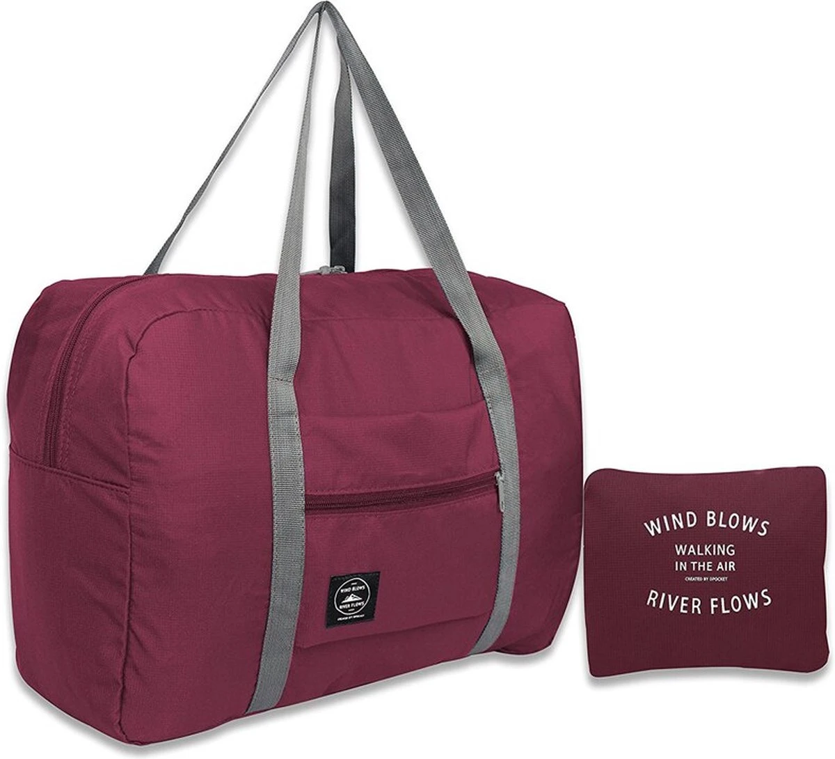 Merkloos Duffelbag - Reistas - Sporttas - Opvouwbare Reistas - Weekendtas - Rood 3 Merkloos Duffelbag - Reistas - Sporttas - Opvouwbare Reistas - Weekendtas - Rood
