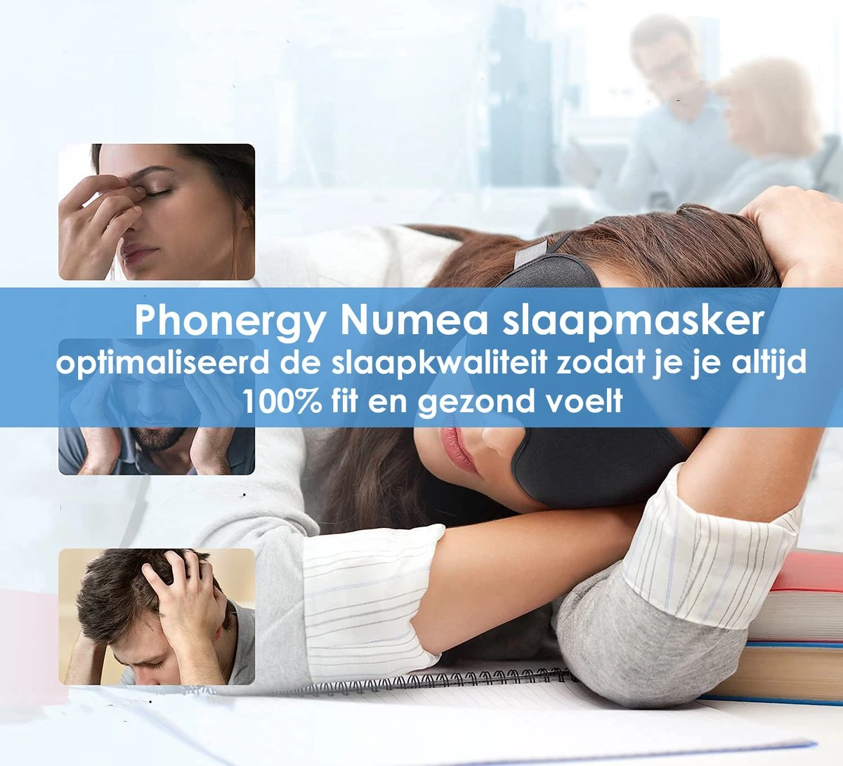 Phonergy Numea - Slaapmasker- Oogmasker- 3D Ergonomisch- Eco Traagschuim- Biologisch - 100% Verduisterend- Handgemaakt - Zwart 7 Phonergy Numea - Slaapmasker- Oogmasker- 3D Ergonomisch- Eco Traagschuim- Biologisch - 100% Verduisterend- Handgemaakt - Zwart - Afbeelding 5