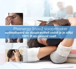Phonergy SnooZ- Slaapmasker- Slaapmasker Bluetooth- Oogmasker - Biologisch- 3D Ergonomisch- Eco Traagschuim- 100% Verduisterend- Handgemaakt- Zwart -Voyago Winkel 1200x1091 12