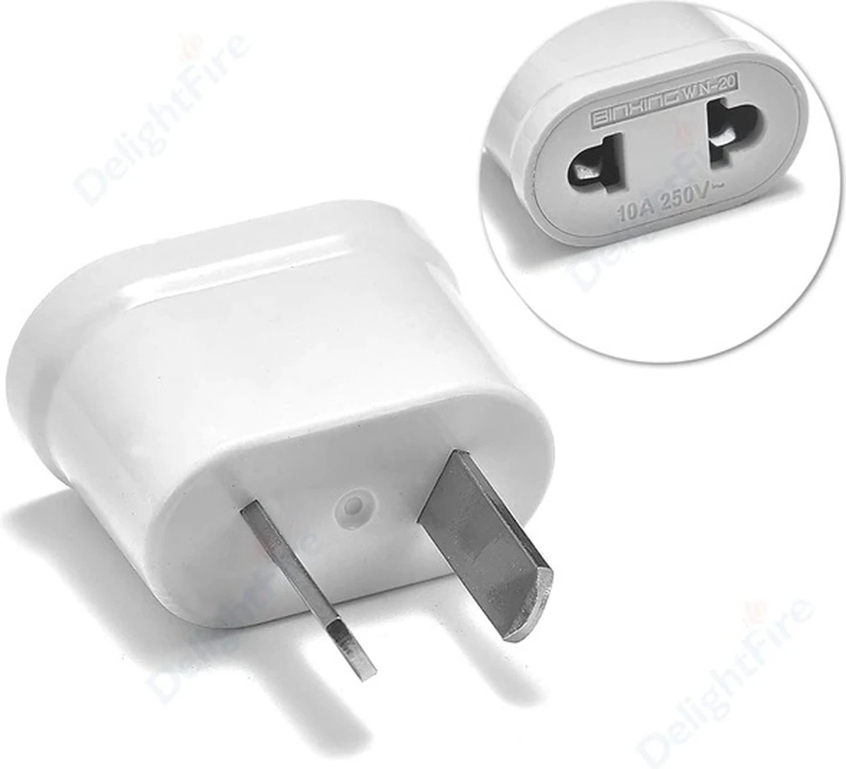 5YOA® Wereldstekker EU Naar AU - Travel Adapter - Europa Naar Australië - Wit - (1 Stuks) 3 5YOA® Wereldstekker EU Naar AU - Travel Adapter - Europa Naar Australië - Wit - (1 Stuks)